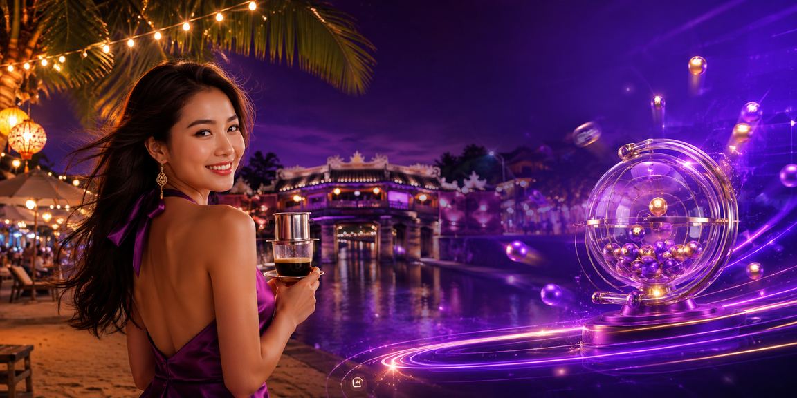 Người dùng tại Hội An vừa uống cà phê vừa xem lịch đặt cược thể thao và xổ số trên điện thoại